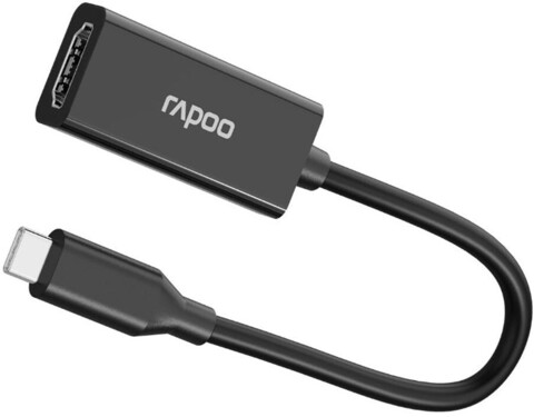 Адаптер RAPOO HDMI 4K 60Hz XD10-BL, черный (13238)