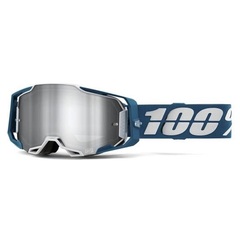 Очки для мотокросса 100% Armega Albar Flash зеркальная Silver линза
