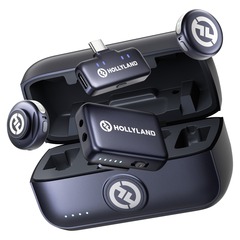 Беспроводной петличный микрофон Hollyland LARK M3 (2 TX + 1 RX USB-C + 1 RX Camera + кейс), Серый | Space Gray