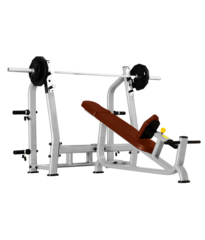 BRONZE GYM J-025 Скамья для жима с положительным наклоном (КОРИЧНЕВЫЙ)