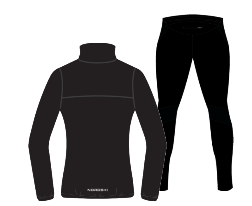 Nordski Motion Premium беговой костюм женский Black-Breeze - 2
