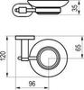 Ravak X07P187 Держатель с мыльницей (стекло) CR 200.00