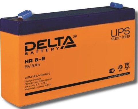 Аккумуляторная батарея Delta HR 6-9