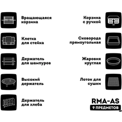 Комплект дополнительных аксессуаров для аэрофритюрницы RAWMID Modern RMA-12 и RMA-02