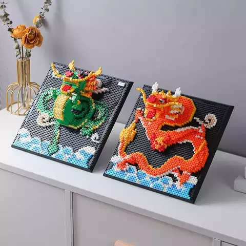 Зеленый Дракон 3D конструктор