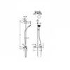 Hansgrohe Croma Select E 27248400 Душевая система с термостатом внешнего монтажа 90 см 3 режима