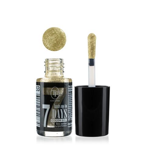 TF Лак для ногтей COLOR GEL  тон 253  Silver dust/Серебристая пыль  8мл