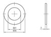 Ravak X01807 Накладка декоративная для перелива RF1 БЕЛЫЙ МАТОВЫЙ