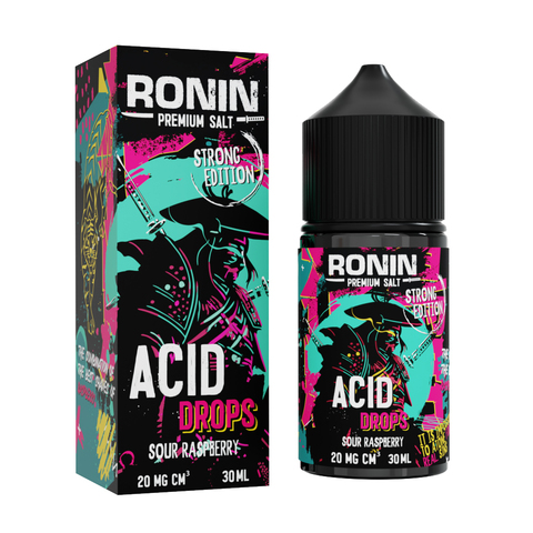 Жидкость RONIN PREMIUM 2% Salt 30 ml Acid Drops - Кислая и одновременно сладкая малина