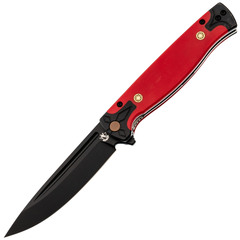Фото Складной нож Steelclaw Хорс-02 Black сталь VG-10 рукоять Red G10