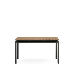 Canyelles Уличный раздвижной стол черный 140 (200) x 90 см