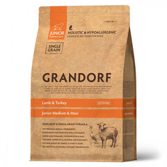 Сухой корм GRANDORF DOG Lamb&Turkey JUNIOR, ягненок с индейкой для юниоров всех пород 1кг