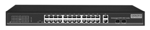 Коммутатор PoE OSNOVO SW-62422(400W)