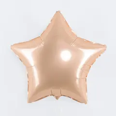 Шар F 18''/46 см, Звезда, Макарунс, Пудровый.