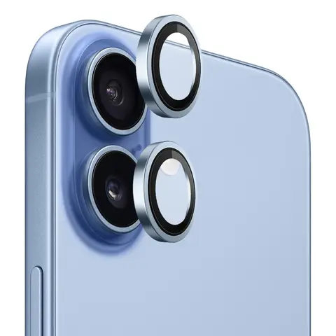 Защитное стекло на камеру BlueO для iPhone 17, голубой