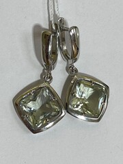 Дл ромб П (серьги из серебра)