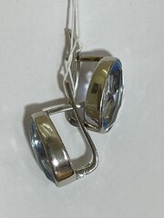 Топаз 266 (серьги из серебра)