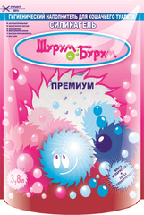 Силикагелевый наполнитель Шурум-бурум для кошачьего туалета, 3.8 л