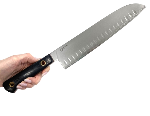 Кухонный нож Сантоку TuoTown XiuCai 23,5 см, Laminated VG10+Aus8, рук-ть G10, арт.129008