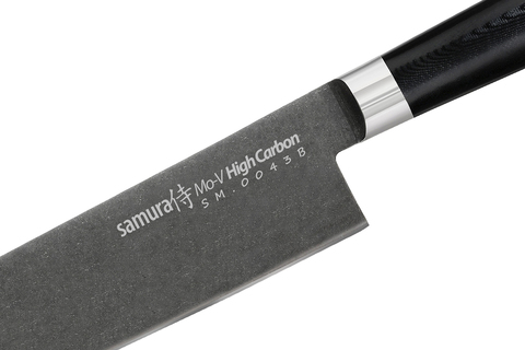 Нож кухонный Накири 167мм Samura Mo-V Stonewash SM-0043B/K*
