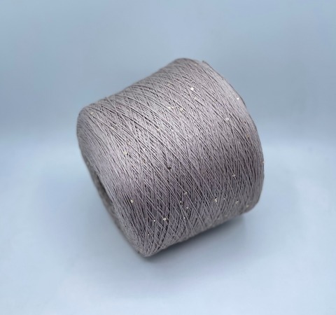 Loro Piana (пр.Италия) арт-Cot-one-silk, 500м/100гр, 67% Хлопок, 29% Шелк, 4%Полиэстер(пайетка) ,цвет-Дымка, арт.28714