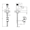 Gessi Inciso 58007#031 Смеситель для биде на 1 отверстие с донным клапаном Цвет: хром