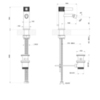 Gessi Inciso 58007#149 Смеситель для биде на 1 отверстие с донным клапаном Цвет: finox