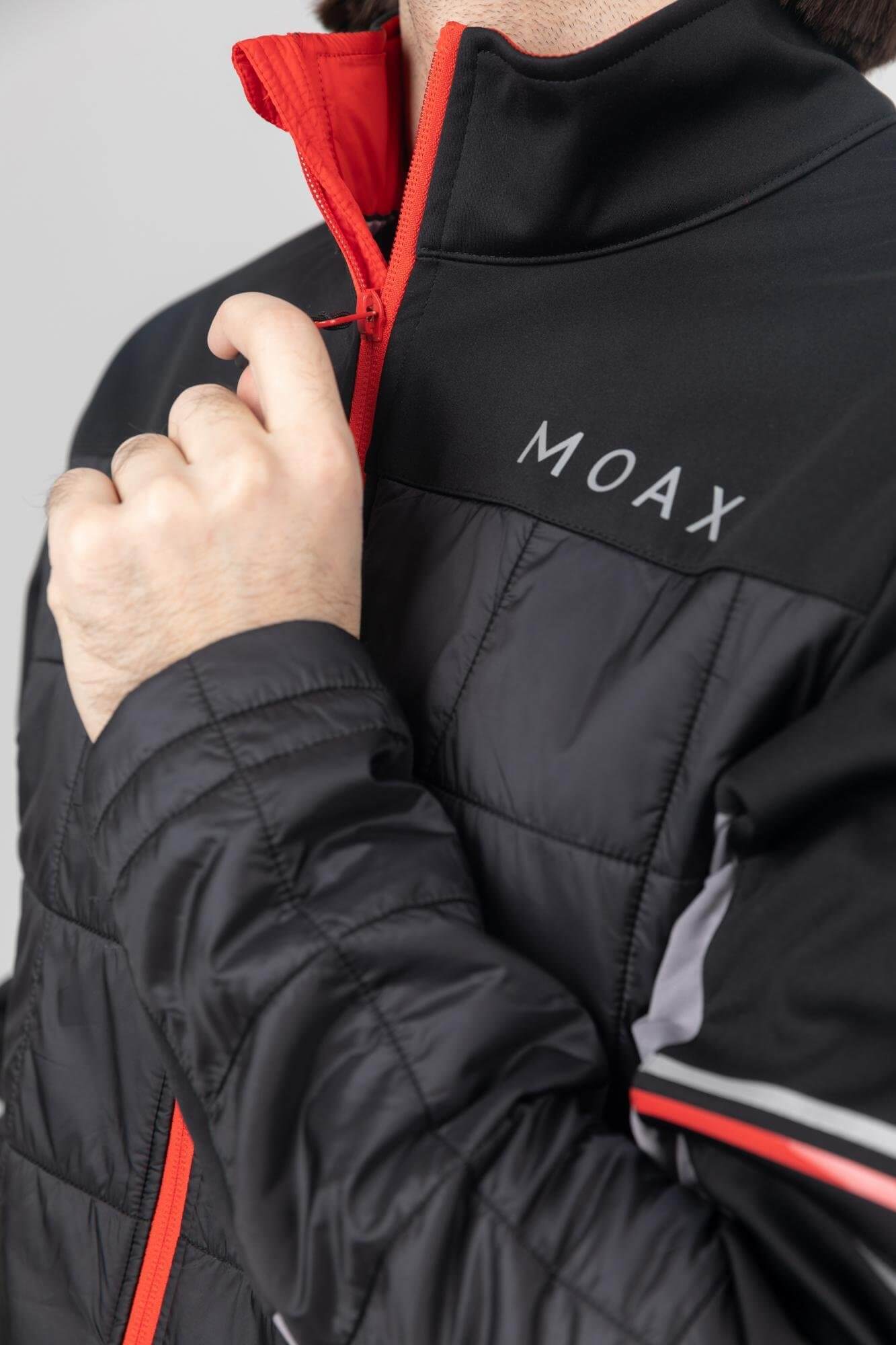 Мужская куртка для лыж и бега Moax Navado Hybrid черная - 3