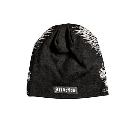 Affliction | Шапка двусторонняя мужская Winged Reaper Reversible Beanie A28404 сзади