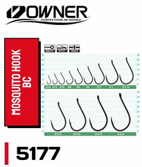 5177 № 08 Крючки OWNER Mosquito Hook / продажа от 5 уп.