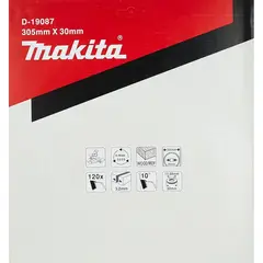 Пильный диск по MDF 305х30/15,88х3,2 мм/120 Makita D-19087