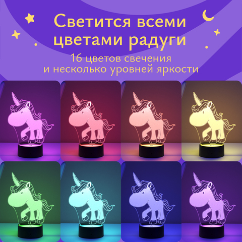 Ночник детский Единорог