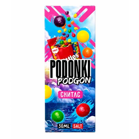 Жидкость PODONKI PODGON Salt 2% 30 ml - Скитлс