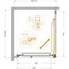 Cezares LUX-AH-FS-1-70/80-C-GM Душевой уголок