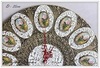 Часы настенные "Розы в завитках"