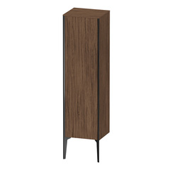 Duravit XViu XV1325RB221 Шкаф подвесной 1330x400x360мм, с 1 дверью, 3 стеклянными полками (петли справа), цвет: walnut dark/черный матовый фото