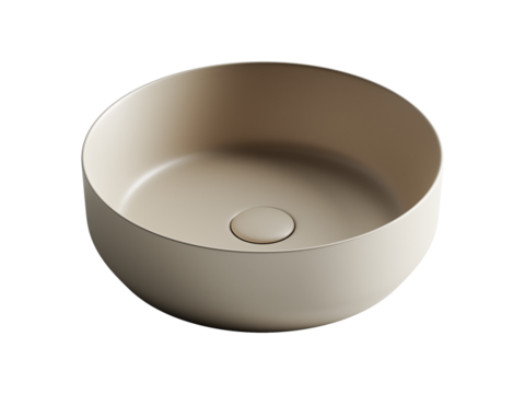 Ceramica Nova Element CN6022MC Умывальник чаша накладная круглая, 39x39, цвет: бежевый