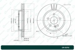 Диск тормозной G-brake  GR-02712