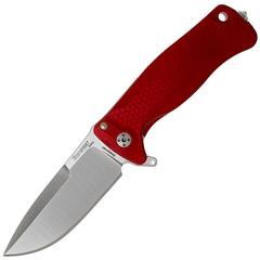 Фото Нож складной LionSteel SR22A RS Mini, сталь Uddeholm Sleipner® Satin Finish, рукоять алюминий (Solid®), красный