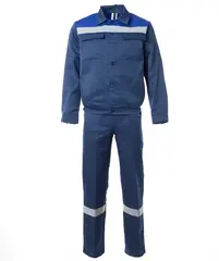 Костюм СТАНДАРТ-2 с СОП куртка, ПК, т.синий/ вас (48-50) 170-176 СТАНДАРТ-2/син/48-50/170-176