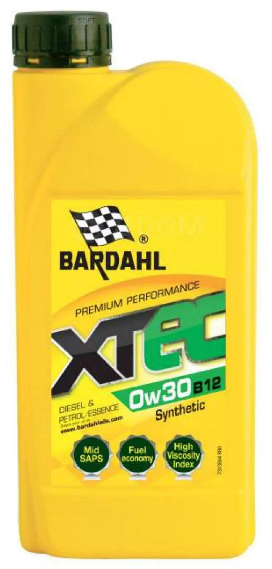 Синтетическое моторное масло Bardahl XTEC 0W-30 B12, 1 л