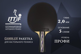 Ракетка Gambler 3 STAR (коническая) фото №3
