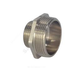 Ниппель латунь никель переходной Ду 40х25 (1 1/2"х1") НР SantechSystems