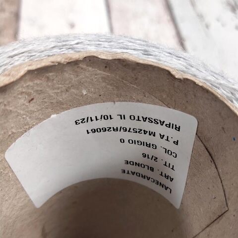 Меринос с альпакой (25%) LANECARDATE BLONDE 2/16 светло-серый