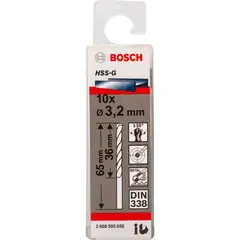 Сверло по металлу HSS-G 3,2 мм BOSCH 2608595056