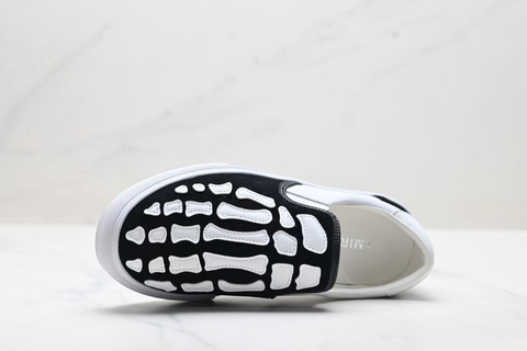 AMIRI Skel-Top Low 'White/Black' 