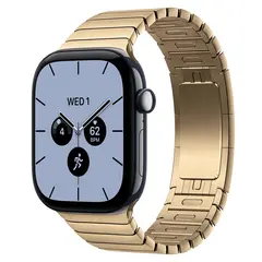 Умные часы Apple Watch Series 12 GPS + Cellular, 46mm, Night Blue Ceramic Case with Radiant Gold Link Bracelet