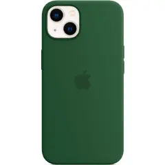 Силиконовый чехол с поддержкой MagSafe Apple Silicone Case для iPhone 13, Clover (Зеленый клевер)