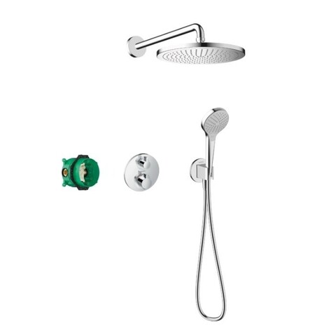Hansgrohe Croma S 27954000 Душевая система с термостатическим смесителем (хром)