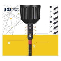 Бита T25 х50мм TORX Impact(ударная) S2 SGS 6350-T25-IB